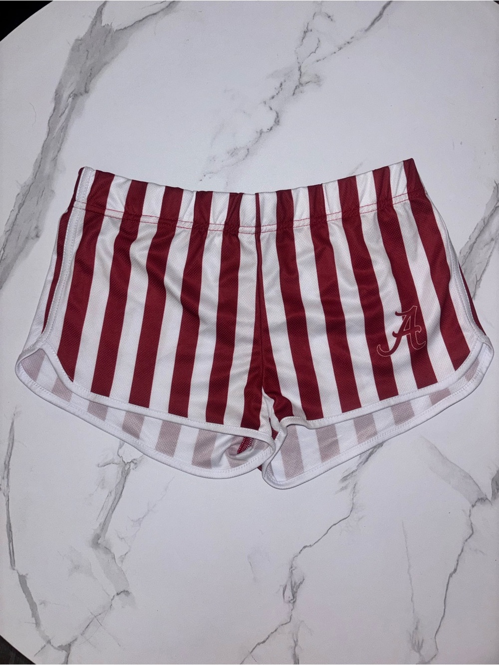 Alabama Crimson Stripe Women's Athletic Shorts